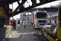 LKW blieb unter Bruecke haengen Koeln Deutz Opladenerstr Deutz Muelheimerstr P146